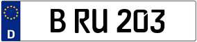 Truck License Plate